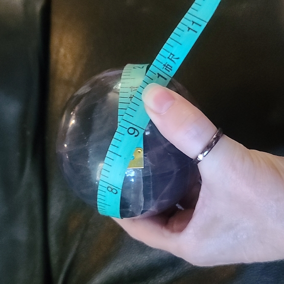Large Softball Size Fluorite sphere green, blue & purple - Picture 3 of 3
